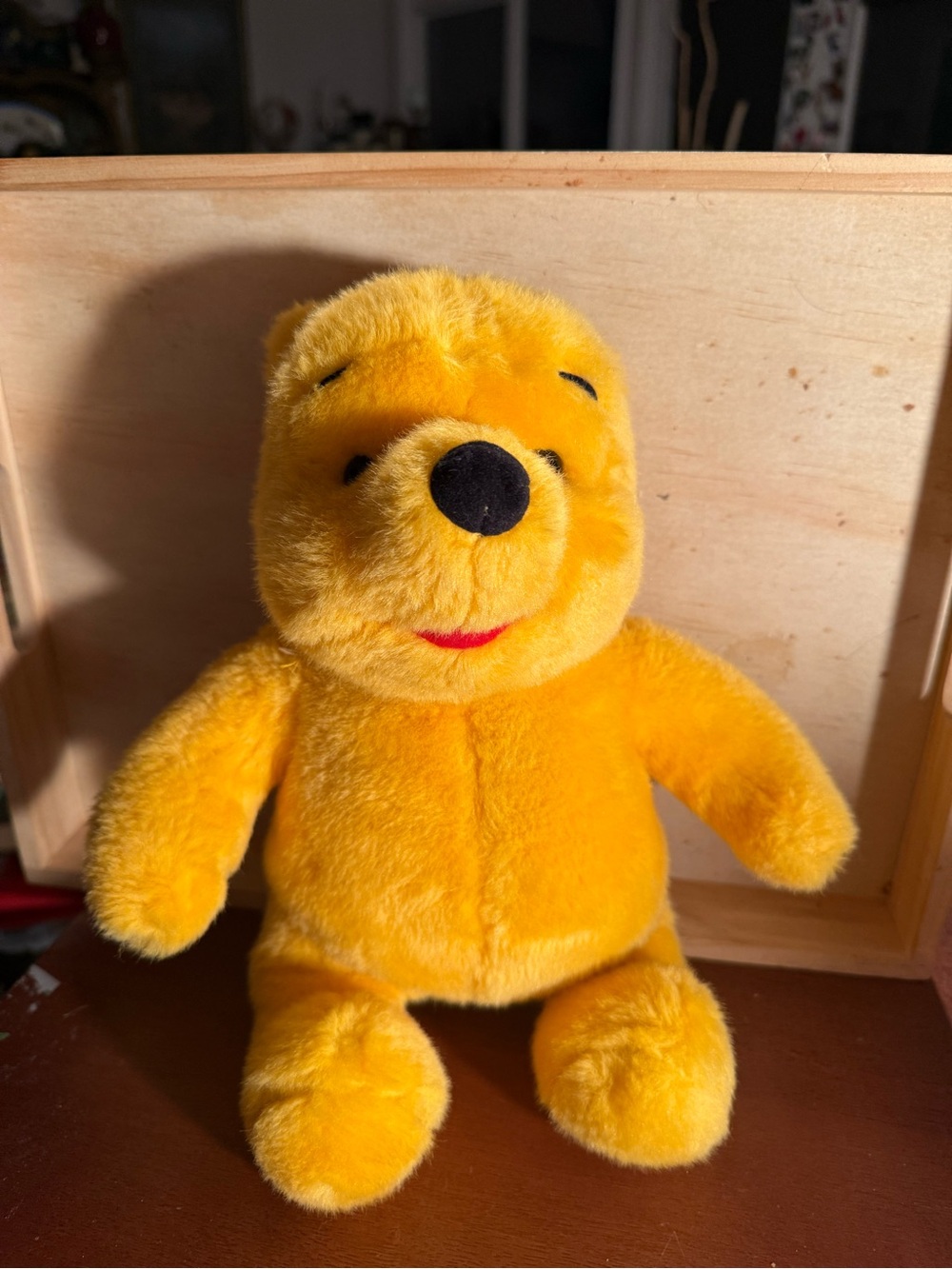 Vintage Mattel Yellow Plush Bear Winnie-the Pooh plush Toy